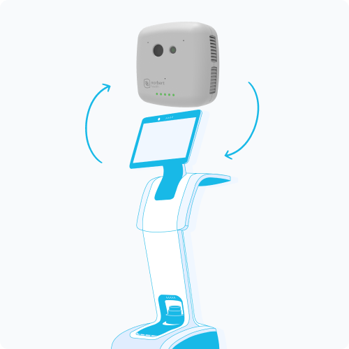 Robot mounted on mobile stand